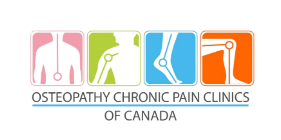 Osteopathy Chronic Pain Clinics of Canada Logo on black background